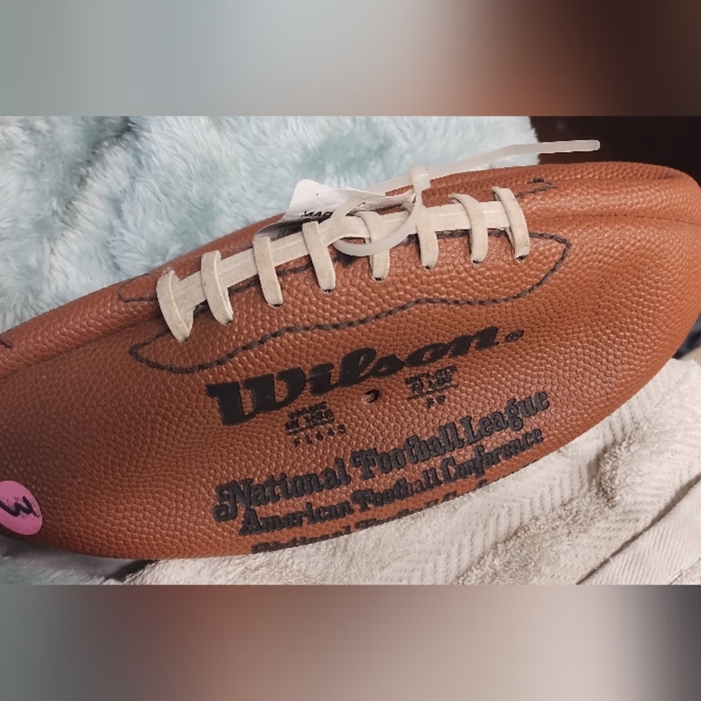 A signed autograph football